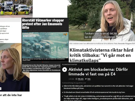 Sammanställning av flera artiklar som rapportera om Återställ Våtmarker under 2023