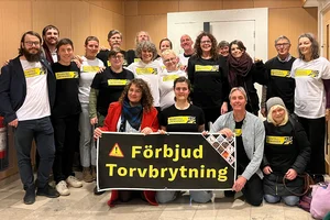 Grupp av aktivister efter domen
