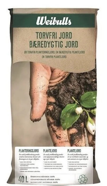 Förpackning plantjord från Weibulls