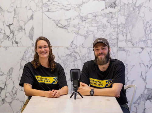 Tina och Lior, poddare från Återställ Våtmarker